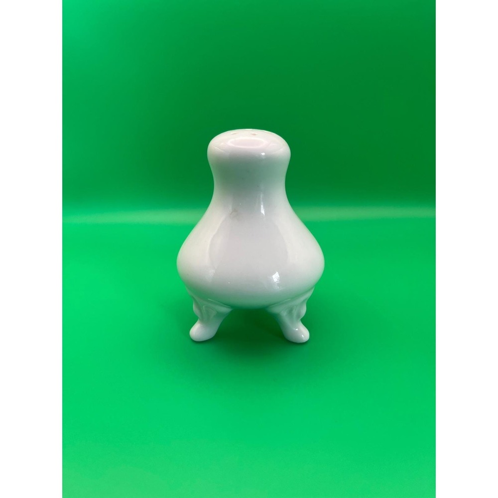 Rynnes China Salt Shaker Set White Tapered 3 Legs Gold Foil Japan replacement